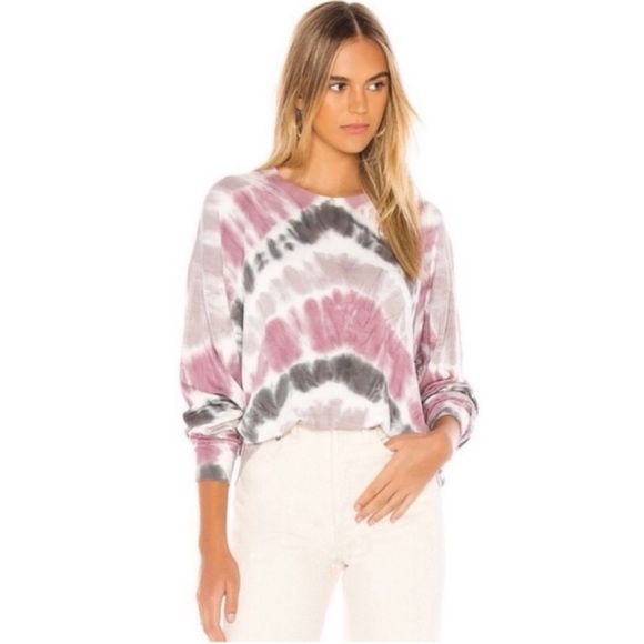 Young Fabulous & Broke Tops - Young Fabulous & Broke Coraline Sweatshirt Pullover Sweater Tie Dye Womens Small